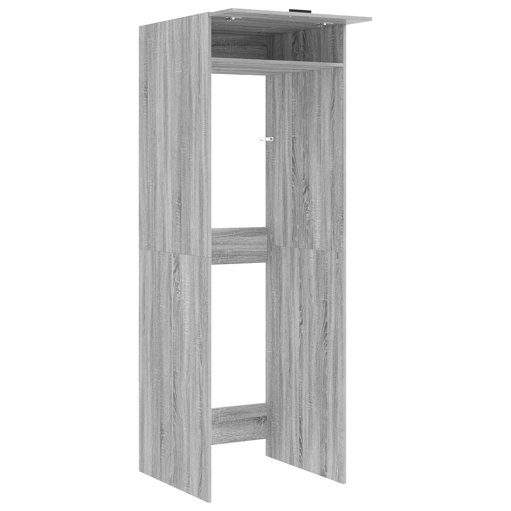 Mobiletto per lavatrice Grigio Sonoma 67,5 x 68 x 200 cm