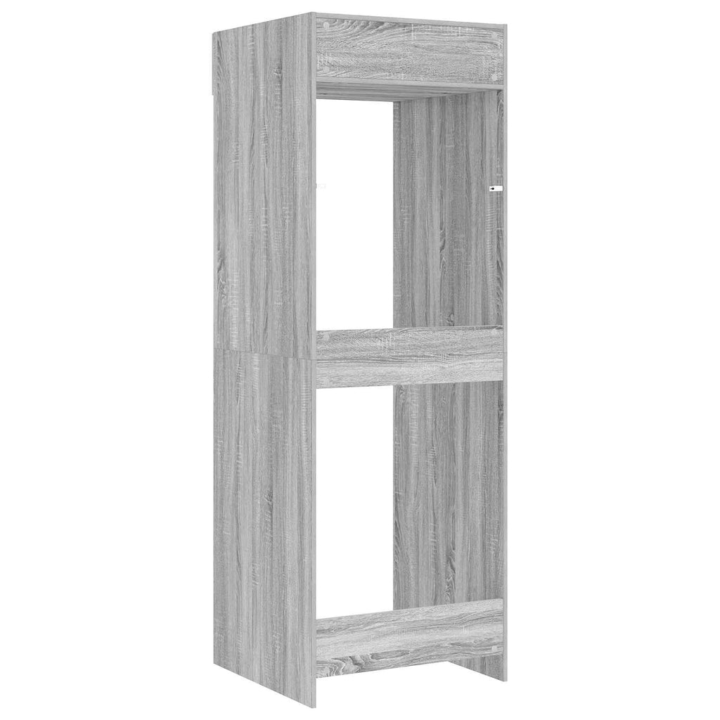 Mobiletto per lavatrice Grigio Sonoma 67,5 x 68 x 200 cm
