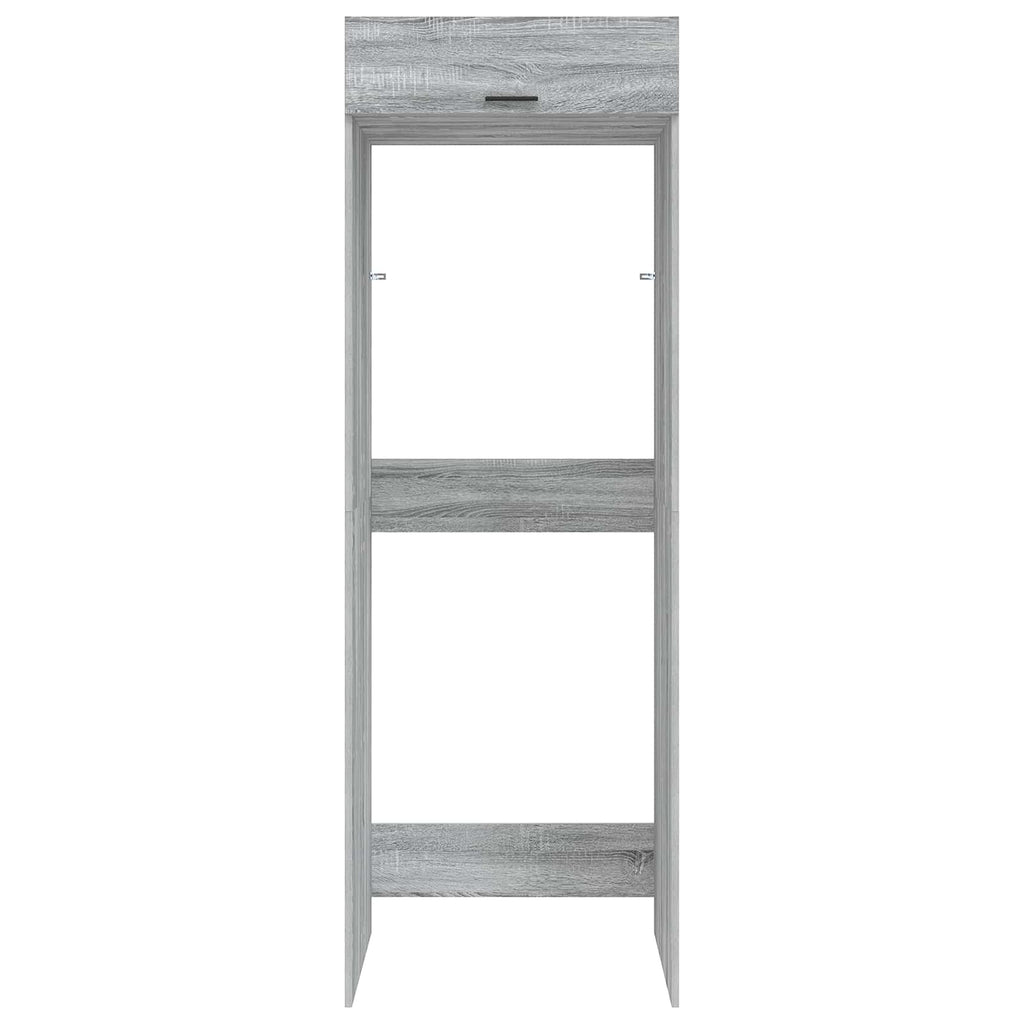 Mobiletto per lavatrice Grigio Sonoma 67,5 x 68 x 200 cm