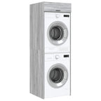 Mobiletto per lavatrice Grigio Sonoma 67,5 x 68 x 200 cm