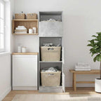 Mobile da lavanderia con porta Calcestruzzo 50 x 68 x 162 cm