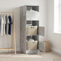 Mobile da lavanderia con porta Calcestruzzo 50 x 68 x 162 cm