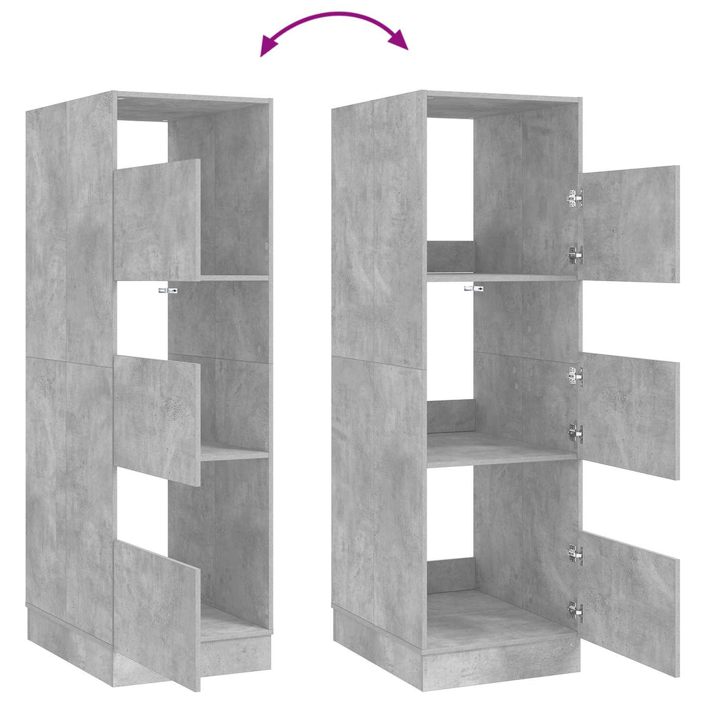 Mobile da lavanderia con porta Calcestruzzo 50 x 68 x 162 cm