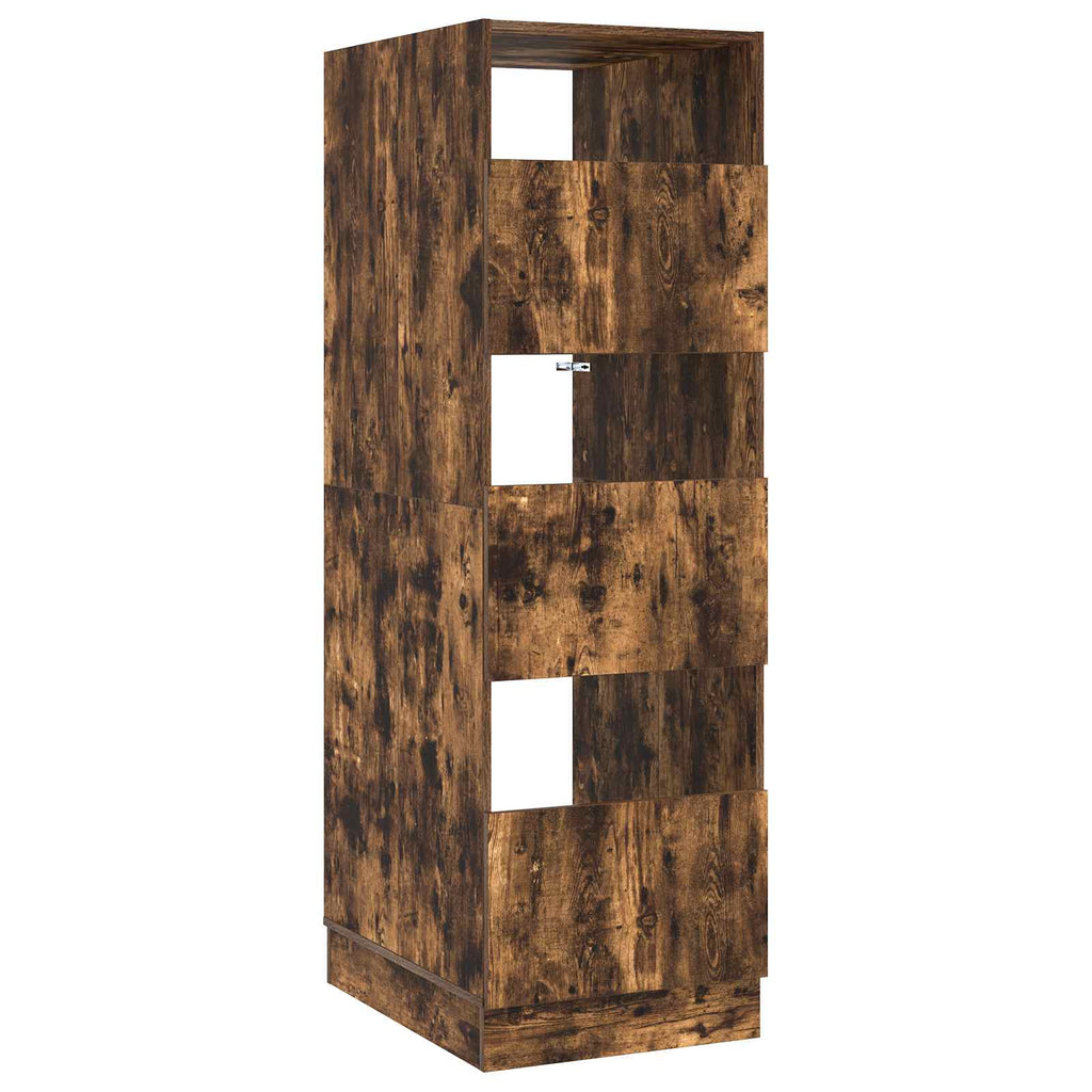 Mobile da lavanderia con porta Rovere fumé 50 x 68 x 162 cm