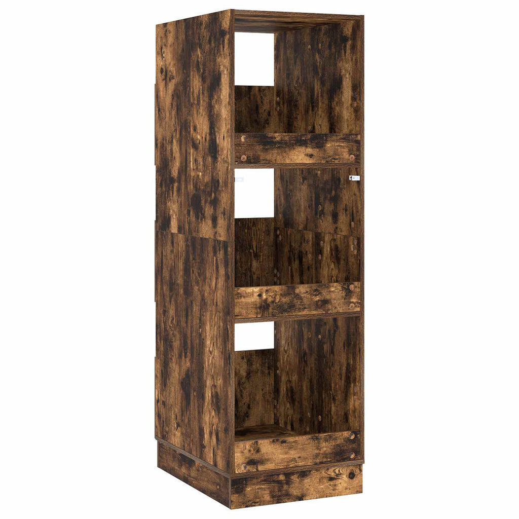 Mobile da lavanderia con porta Rovere fumé 50 x 68 x 162 cm