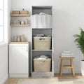 Mobile da lavanderia con porta Grigio Sonoma 50 x 68 x 162 cm