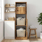 Mobile da lavanderia con porta Legno vecchio Legno multistrato