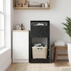 Mobile da lavanderia con porta Rovere Nero 50 x 68 x 102 cm