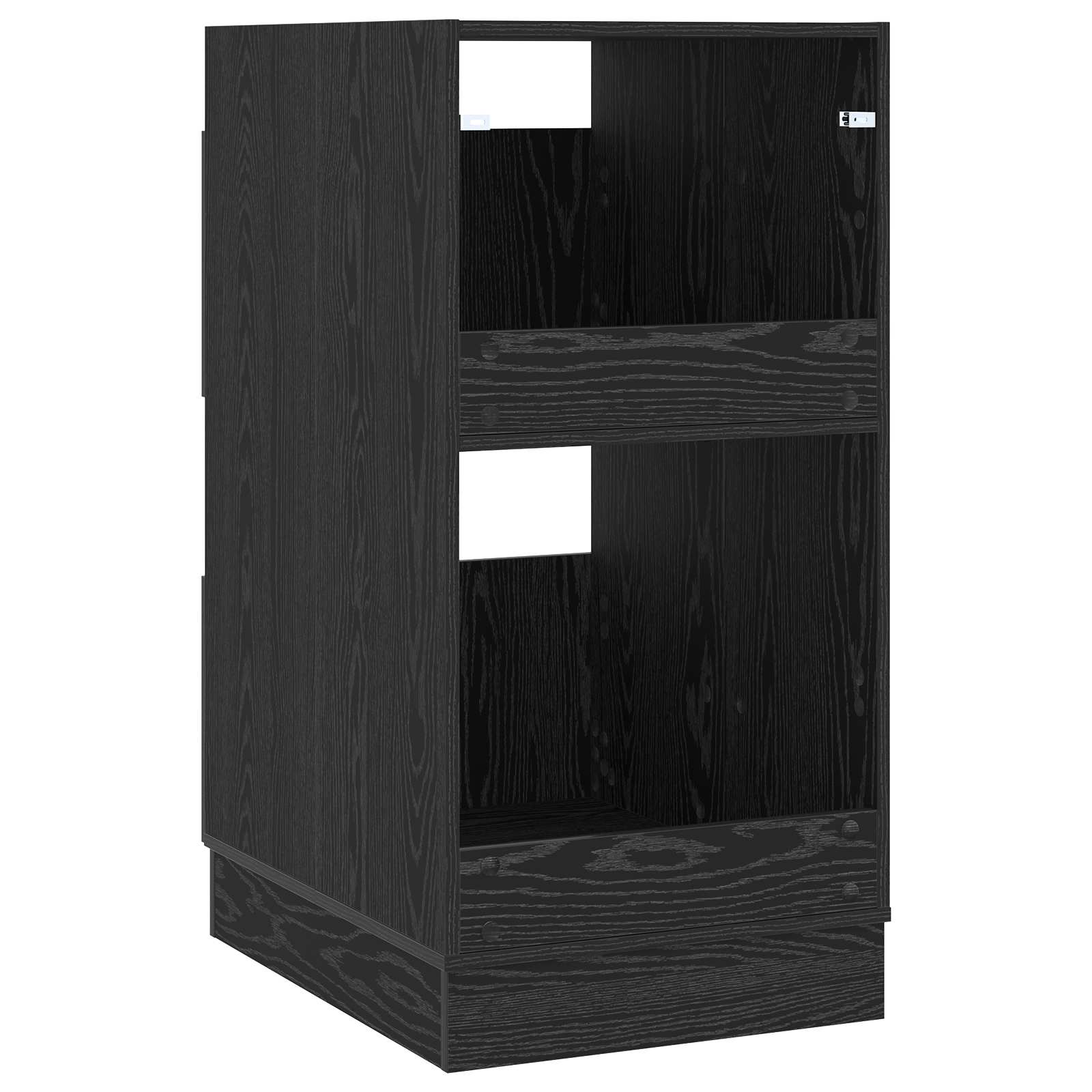 Mobile da lavanderia con porta Rovere Nero 50 x 68 x 102 cm