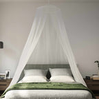 Zanzariera per letto 156 maglia 3 pcs Bianco Poliestere
