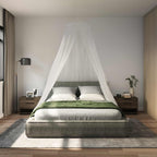 Zanzariera per letto 156 maglia 3 pcs Bianco Poliestere