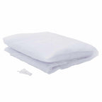 Zanzariera per letto 156 maglia 3 pcs Bianco Poliestere