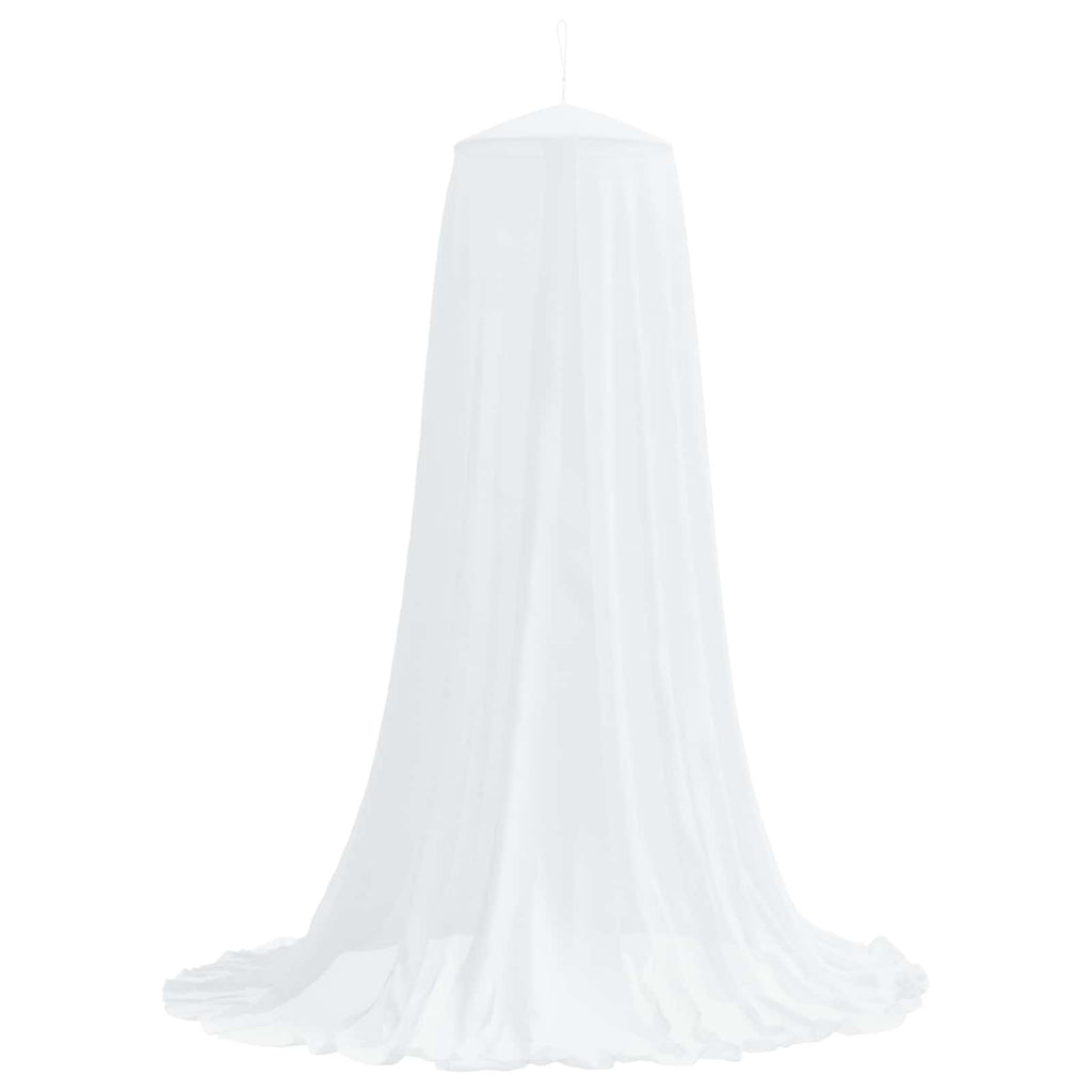 Zanzariera per letto 156 maglia 3 pcs Bianco Poliestere