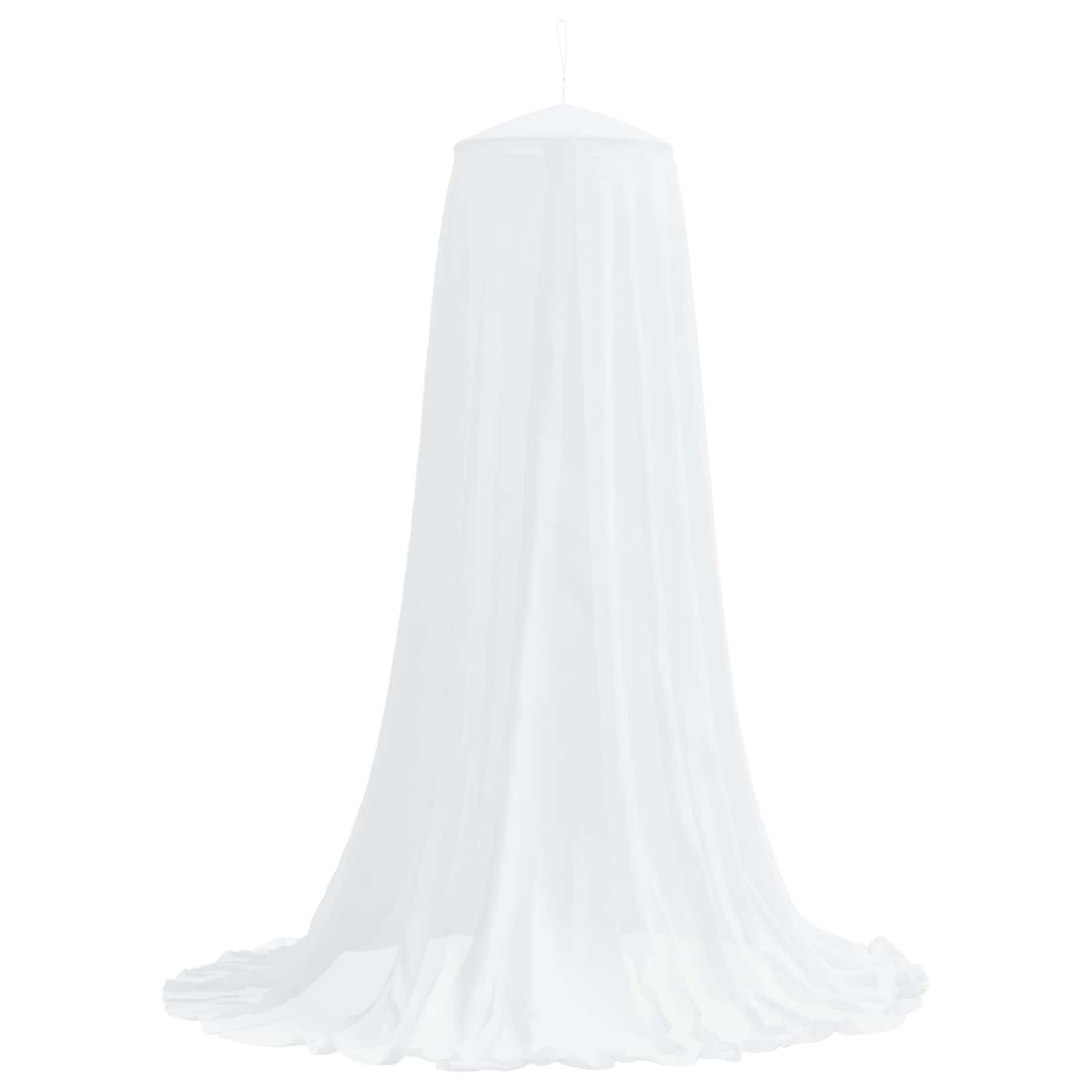 Zanzariera per letto 156 maglia 3 pcs Bianco Poliestere