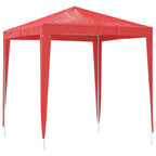 Tenda Party 200 x 200 x 240 cm Rosso PE e Acciaio