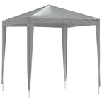 Tenda Party 200 x 200 x 240 cm Grigio Chiaro PE e Acciaio