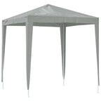 Tenda Party 200 x 200 x 240 cm Grigio Chiaro PE e Acciaio