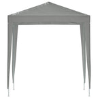 Tenda Party 200 x 200 x 240 cm Grigio Chiaro PE e Acciaio