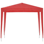 Tenda Party 250 x 250 x 240 cm Rosso PE e Acciaio