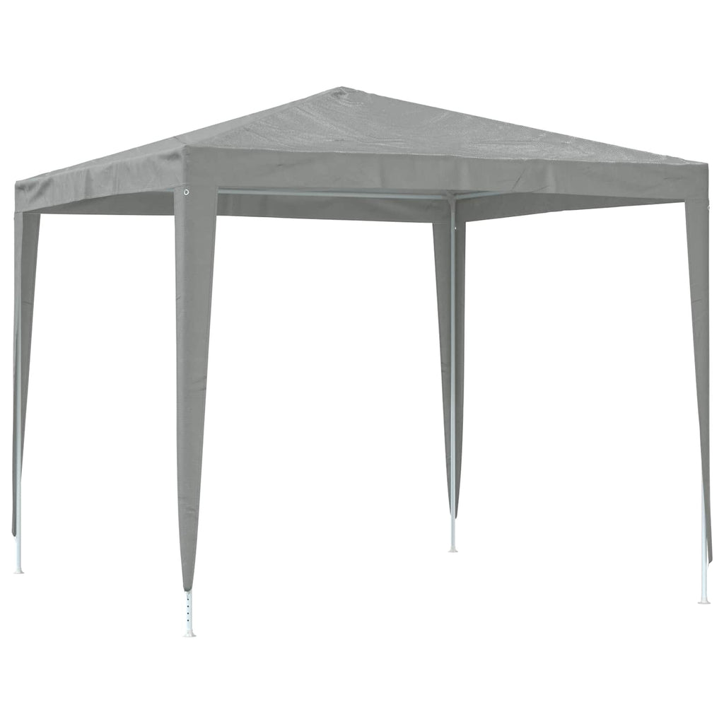 Tenda Party 250 x 250 x 240 cm Grigio Chiaro PE e Acciaio