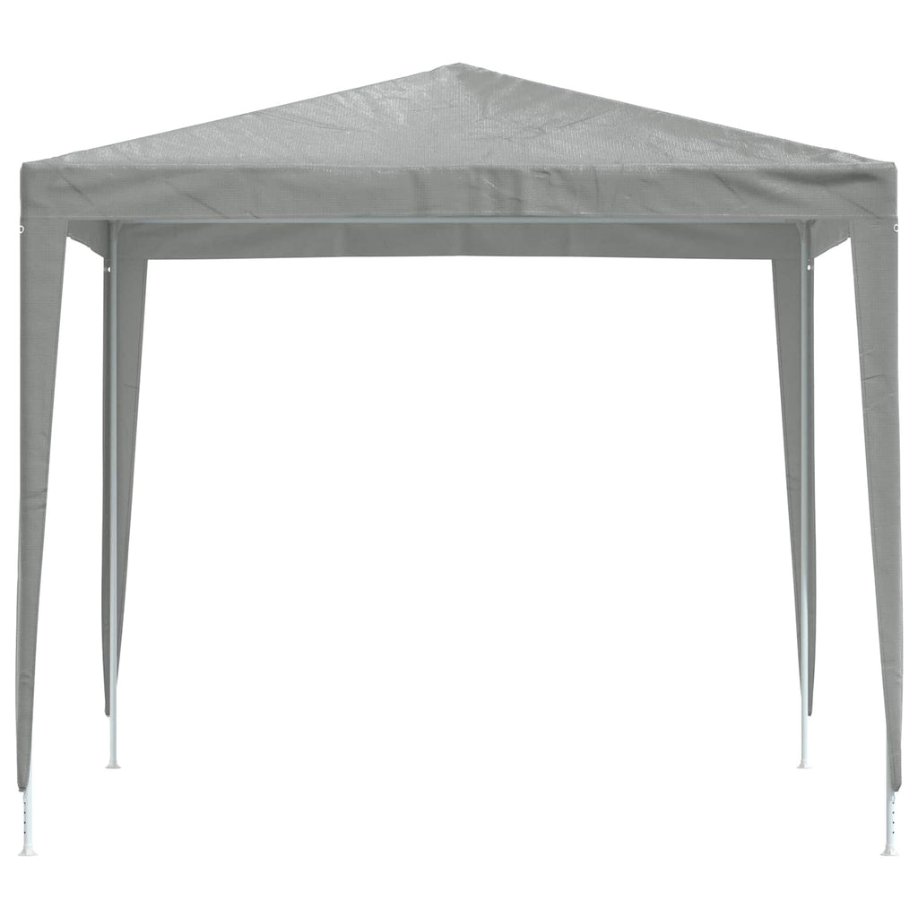 Tenda Party 250 x 250 x 240 cm Grigio Chiaro PE e Acciaio