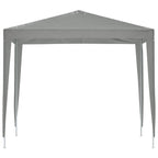 Tenda Party 250 x 250 x 240 cm Grigio Chiaro PE e Acciaio