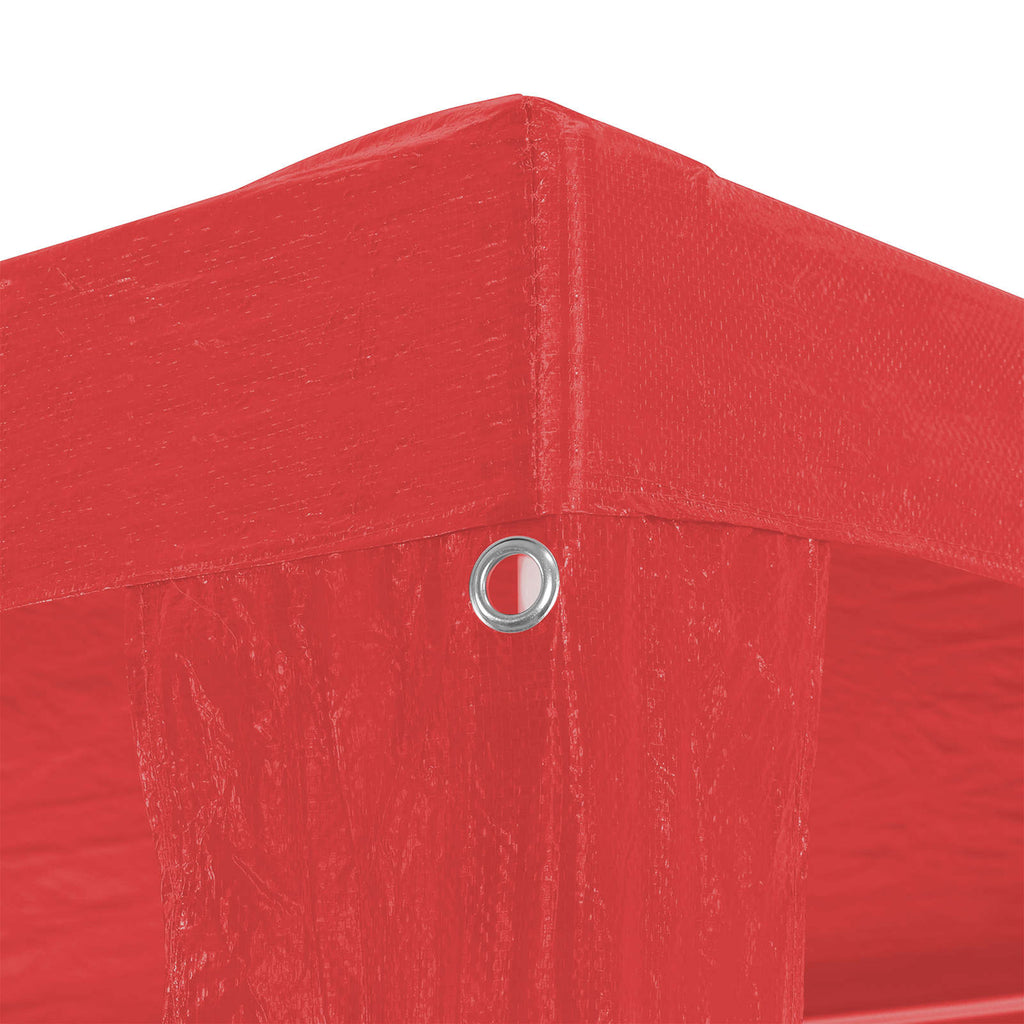 Tenda Party Rosso 300 x 300 x 255 cm PE e Acciaio