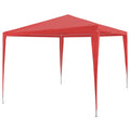 Tenda Party Rosso 300 x 300 x 255 cm PE e Acciaio