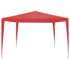 Tenda Party Rosso 300 x 300 x 255 cm PE e Acciaio