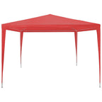 Tenda Party Rosso 300 x 300 x 255 cm PE e Acciaio