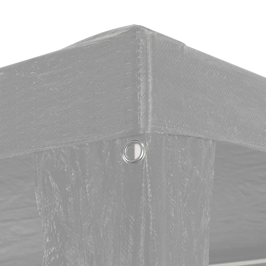 Tenda Party Grigio chiaro 300 x 300 x 255 cm PE e Acciaio