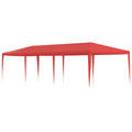 Tenda Party Rosso 900 x 300 x 255 cm PE e Acciaio