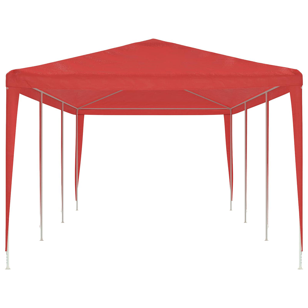 Tenda Party Rosso 900 x 300 x 255 cm PE e Acciaio