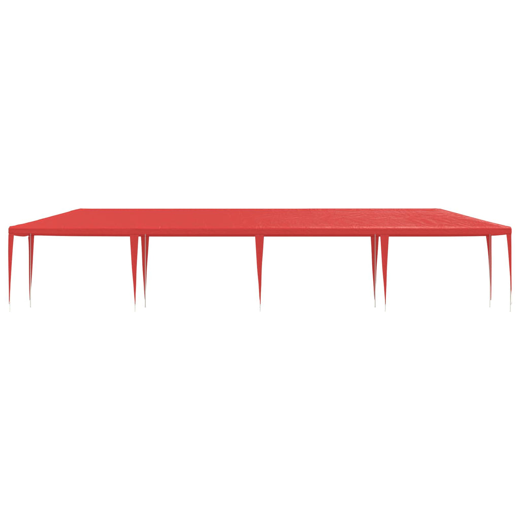 Tenda Party Rosso 1200 x 300 x 255 cm PE e Acciaio