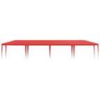 Tenda Party Rosso 1200 x 300 x 255 cm PE e Acciaio