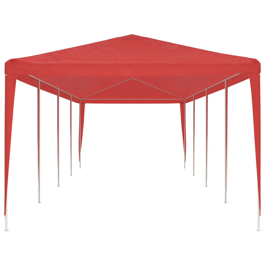Tenda Party Rosso 1200 x 300 x 255 cm PE e Acciaio