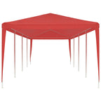 Tenda Party Rosso 1200 x 300 x 255 cm PE e Acciaio