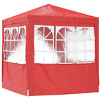 Tenda Party Rosso 200 x 200 x 240 cm PE e Acciaio
