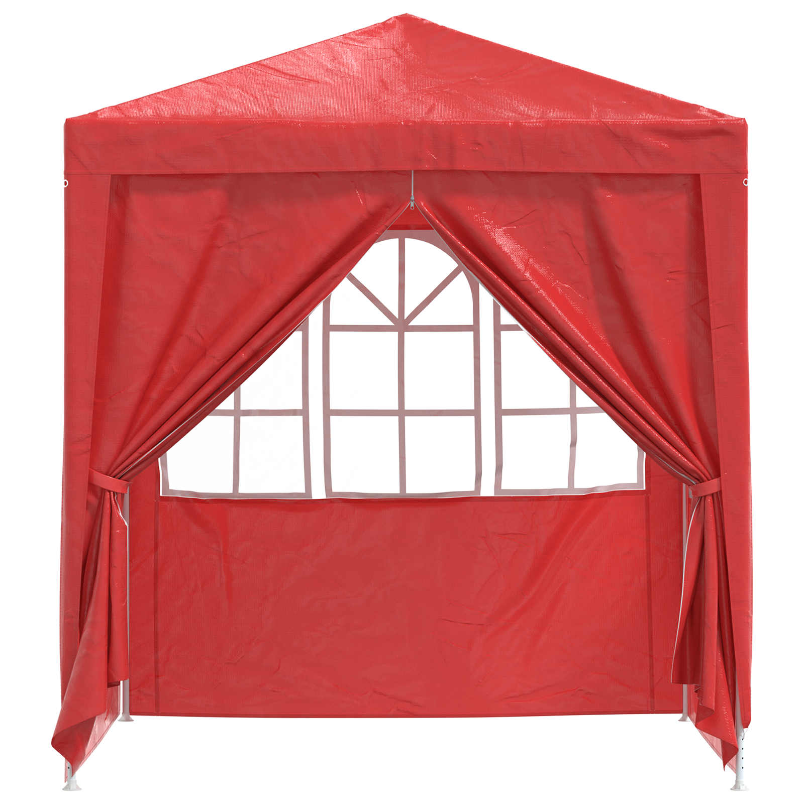 Tenda Party Rosso 200 x 200 x 240 cm PE e Acciaio