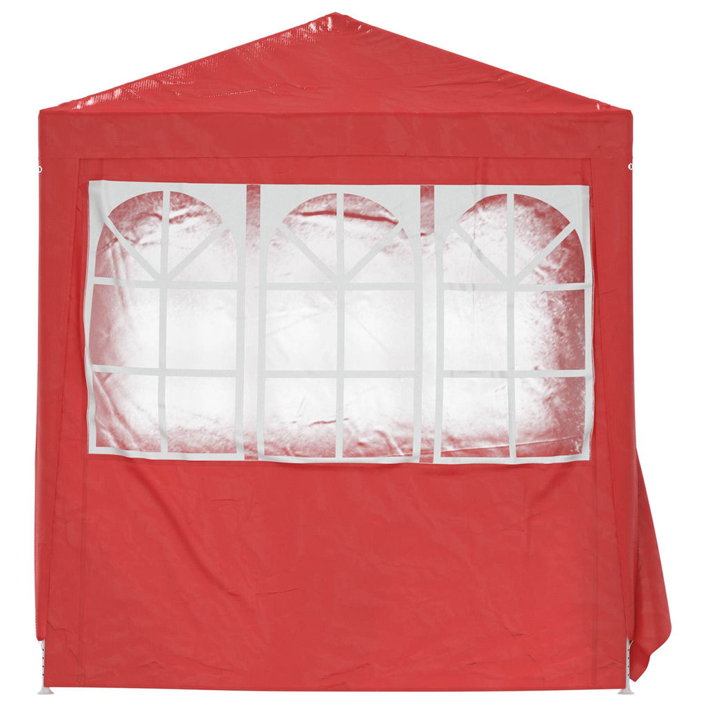 Tenda Party Rosso 200 x 200 x 240 cm PE e Acciaio