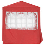 Tenda Party Rosso 200 x 200 x 240 cm PE e Acciaio