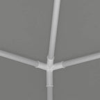 Tenda Party Grigio chiaro 200 x 200 x 240 cm PE e Acciaio