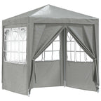 Tenda Party Grigio chiaro 200 x 200 x 240 cm PE e Acciaio
