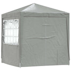 Tenda Party Grigio chiaro 200 x 200 x 240 cm PE e Acciaio