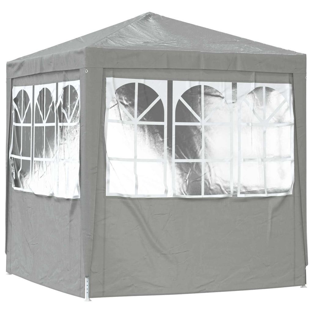 Tenda Party Grigio chiaro 200 x 200 x 240 cm PE e Acciaio