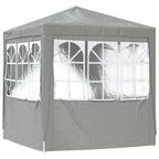 Tenda Party Grigio chiaro 200 x 200 x 240 cm PE e Acciaio