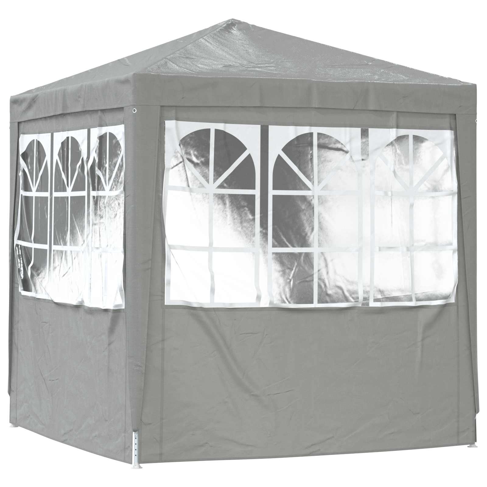 Tenda Party Grigio chiaro 200 x 200 x 240 cm PE e Acciaio