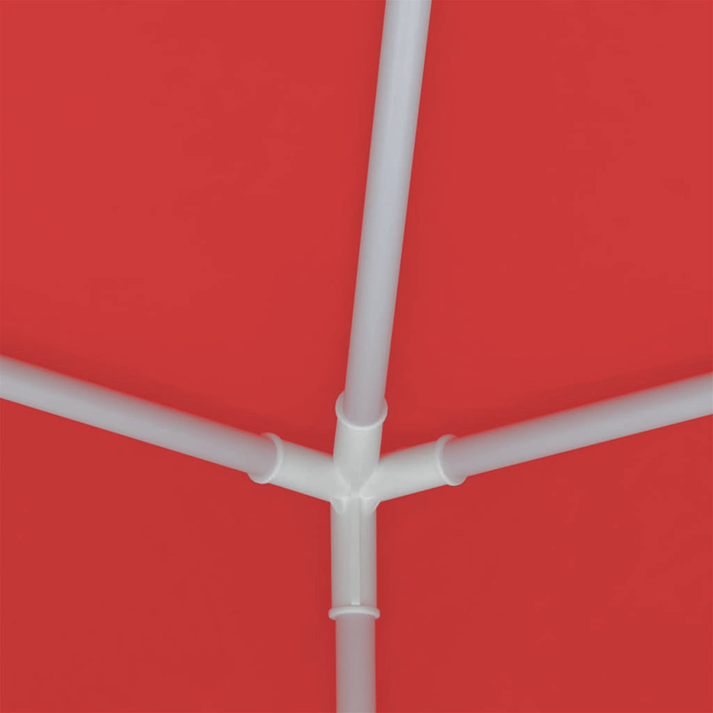 Tenda Party Rosso 250 x 250 x 240 cm PE e Acciaio