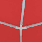 Tenda Party Rosso 250 x 250 x 240 cm PE e Acciaio