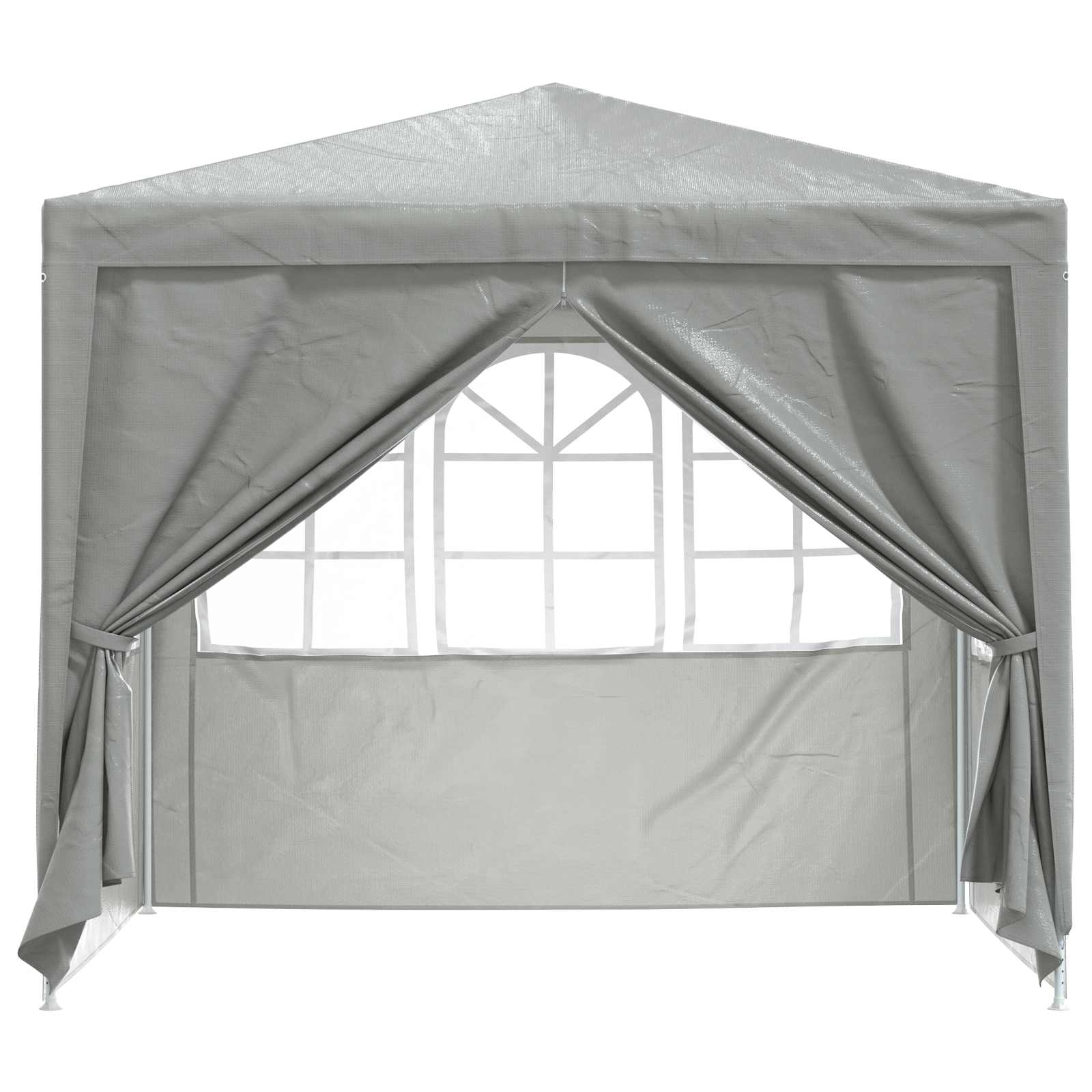 Tenda Party Grigio chiaro 250 x 250 x 240 cm PE e Acciaio